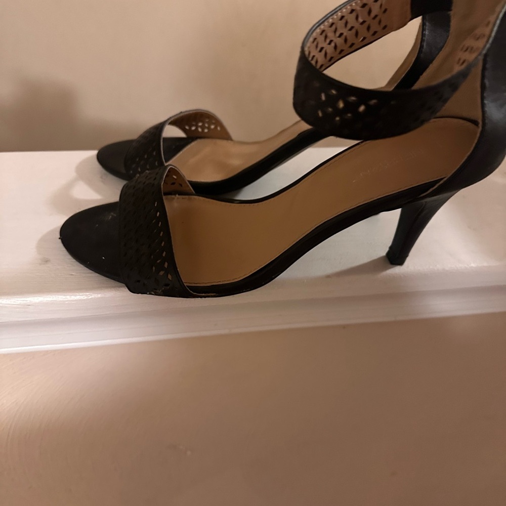 Lane Bryant Black Strappy Heels